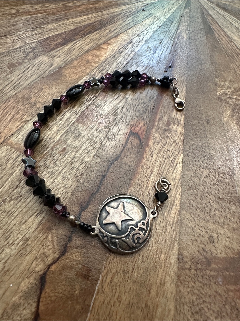 Vintage Sterling Moon Bracelet